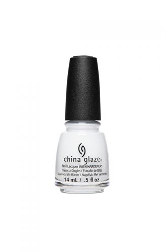 China Glaze Nail Lacquer - Blanc Out (White/Blue Creamy Finish) 0.5 Ounce Bottle #66223