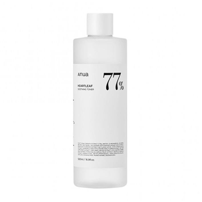 Anua 500ml Heartleaf 77% Soothing Facial Toner for All Skin Types