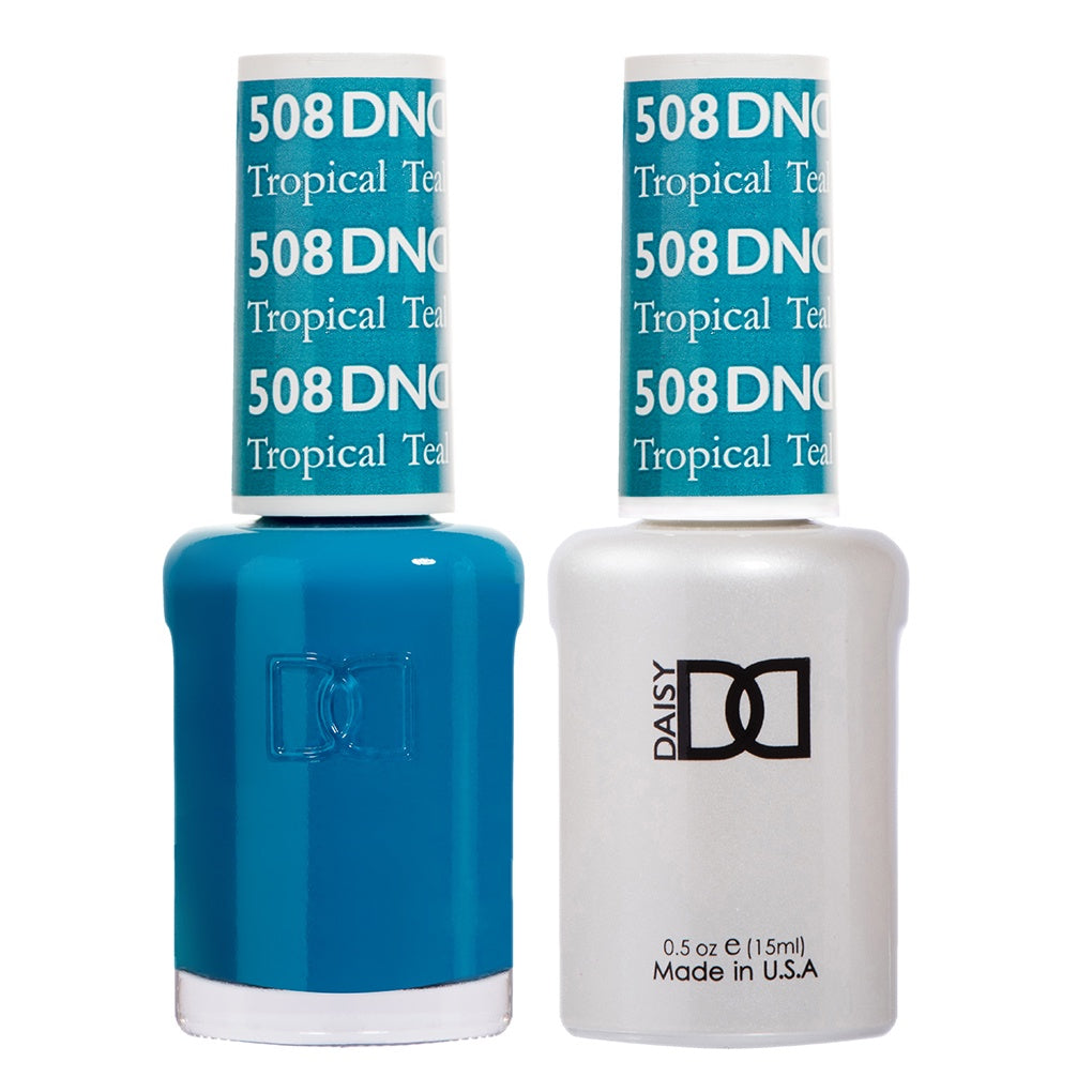 DND Duo Tropical Teal #508 Gel Polish and Matching Lacquer