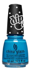 China Glaze Professional Nail Lacquer in the Stunning Blue Raspberry Ice Shade, 0.5oz Bottle, Product Code #85214