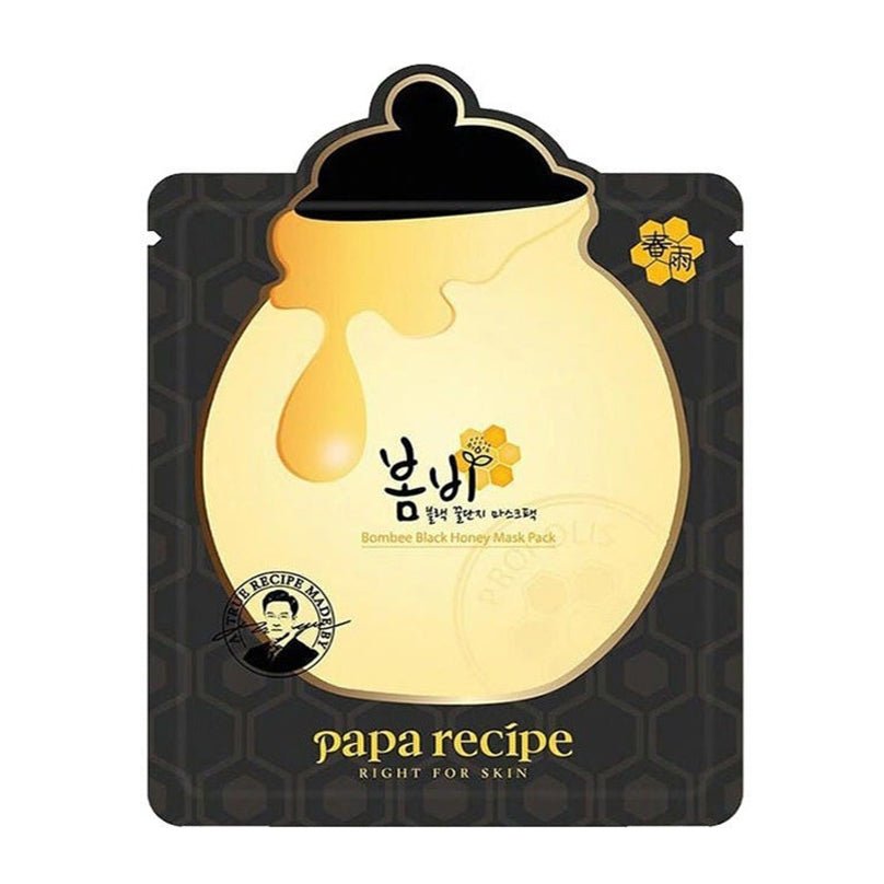 Papa Recipe Bombee Premium Black Honey Facial Mask for Deep Moisturizing and Nourishing