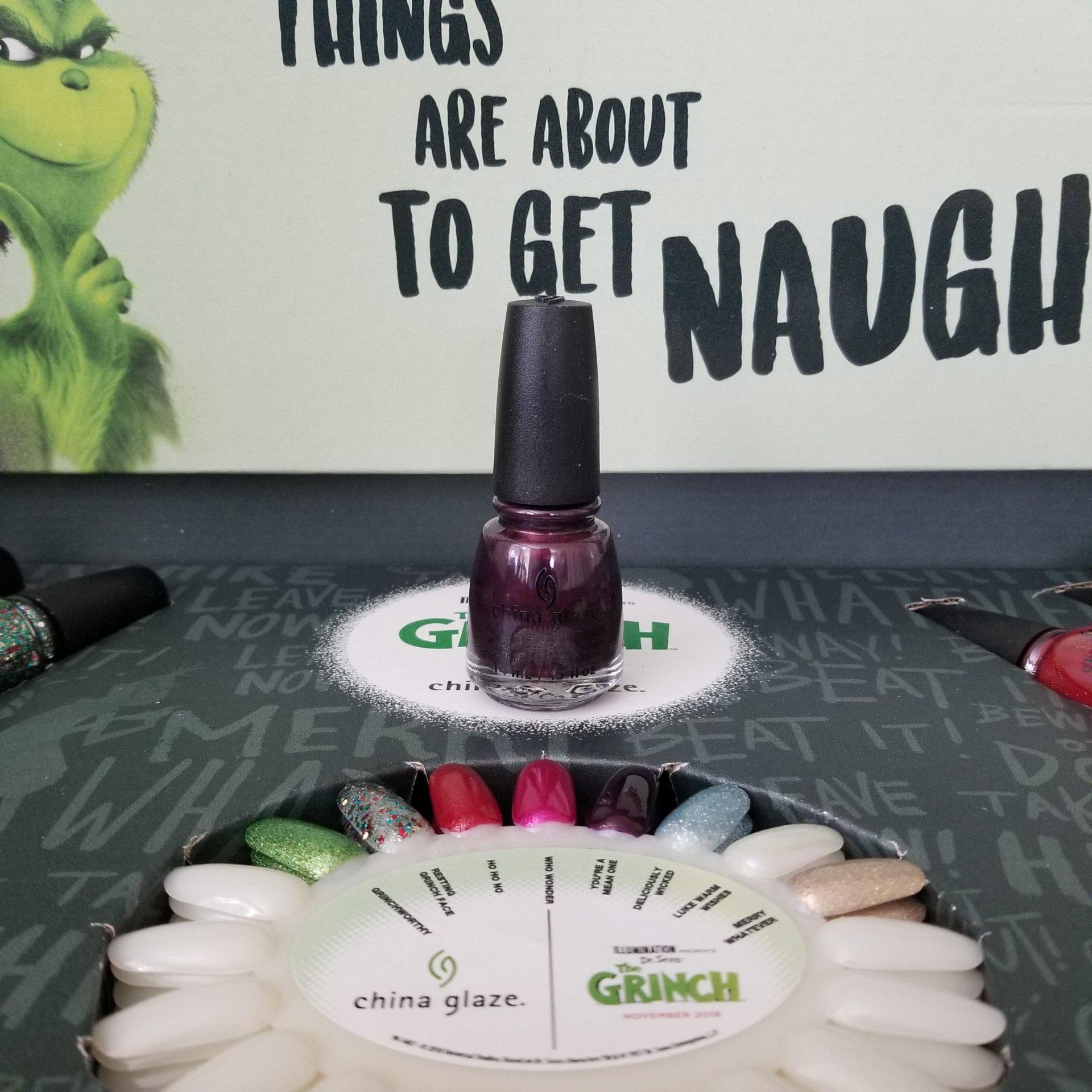 China Glaze Nail Lacquer - You're a Mean One, 0.5 Ounce Bottle, Product #84330