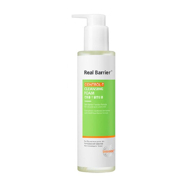 190ml Real Barrier Control-T Facial Cleansing Foam for Effective Skin Purification