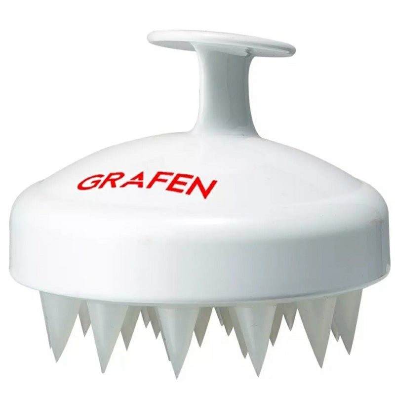 Grafen White Edge Finger Silicone Shampoo Brush for Effective Scalp Massage
