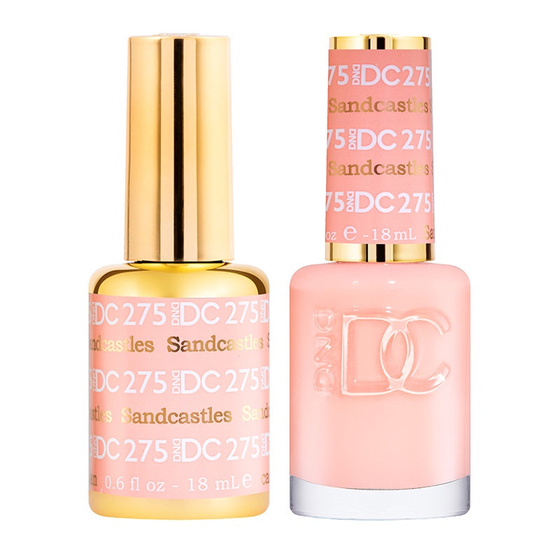 DND DC DUO Gel Polish - 0.5 oz Sandcastles Glitter Metallic Effect #275