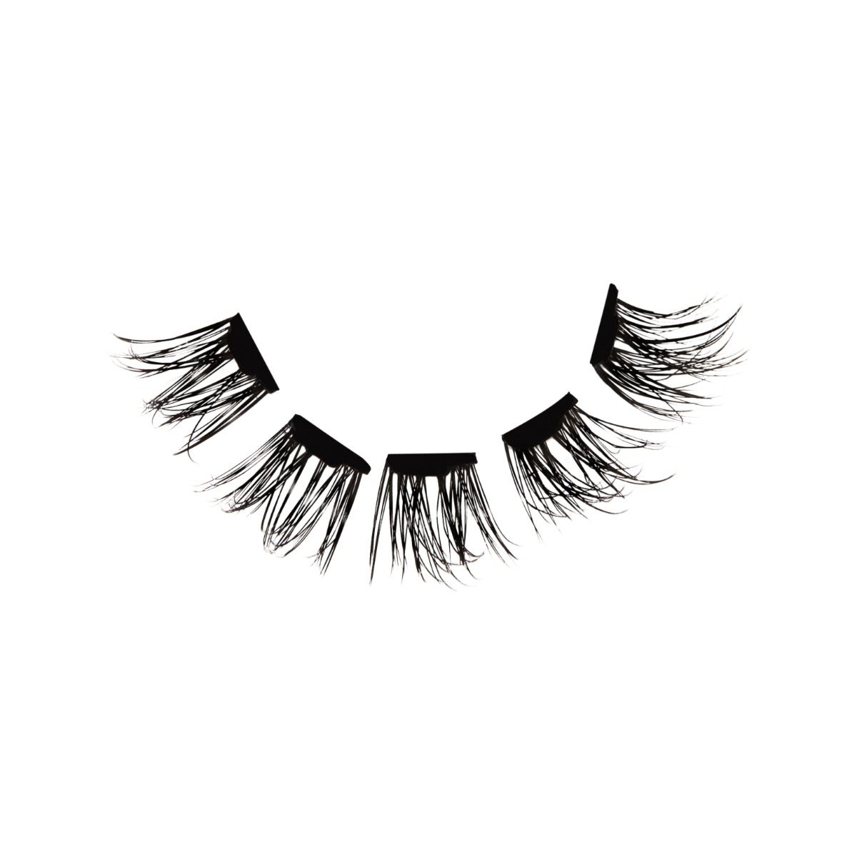 Ardell Mini Press - On Pre - Glued Natural Faux Mink Eyelash Extensions, Pack of 12 Pieces (#38606)