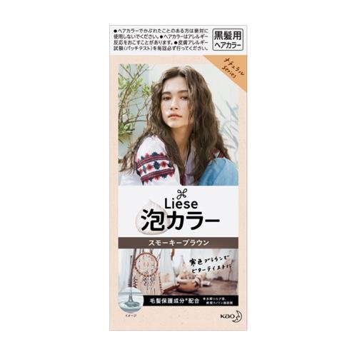 Kao Liese Natural Creamy Bubble-Type Hair Coloring Product for Even Hair Coloring