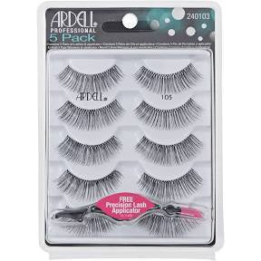Ardell 6-Pack Black False Eyelashes #105 with Bonus Pair