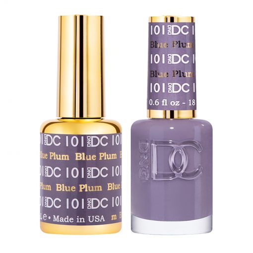 DND DC Blue Plum #101 Gel Polish and Lacquer Duo Set