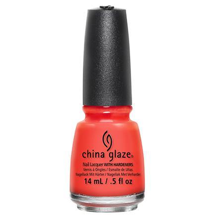 China Glaze Nail Lacquer - Orange Knockout, 0.5 Ounce (#70641)
