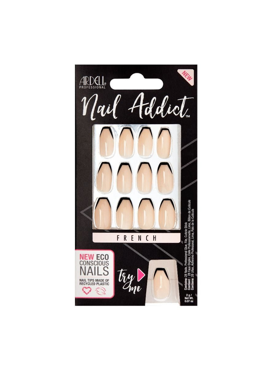Ardell Eco-Friendly Press-on French Noir Nails - Nail Addict #67216