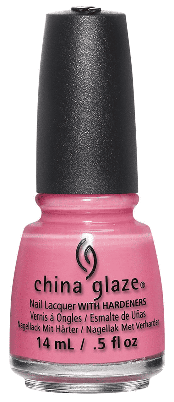 China Glaze Neon Light Pink Creme Lacquer, 0.5 oz #83544 Lip Smackin' Good