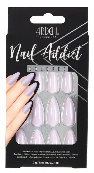 Ardell Nail Addict Solid Lilac Press - on Nails #63869 for Youthful Glamour