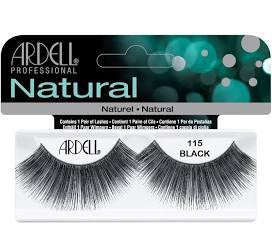 Ardell High - Quality Natural - Look False Eyelashes in Style #115 with Black Color