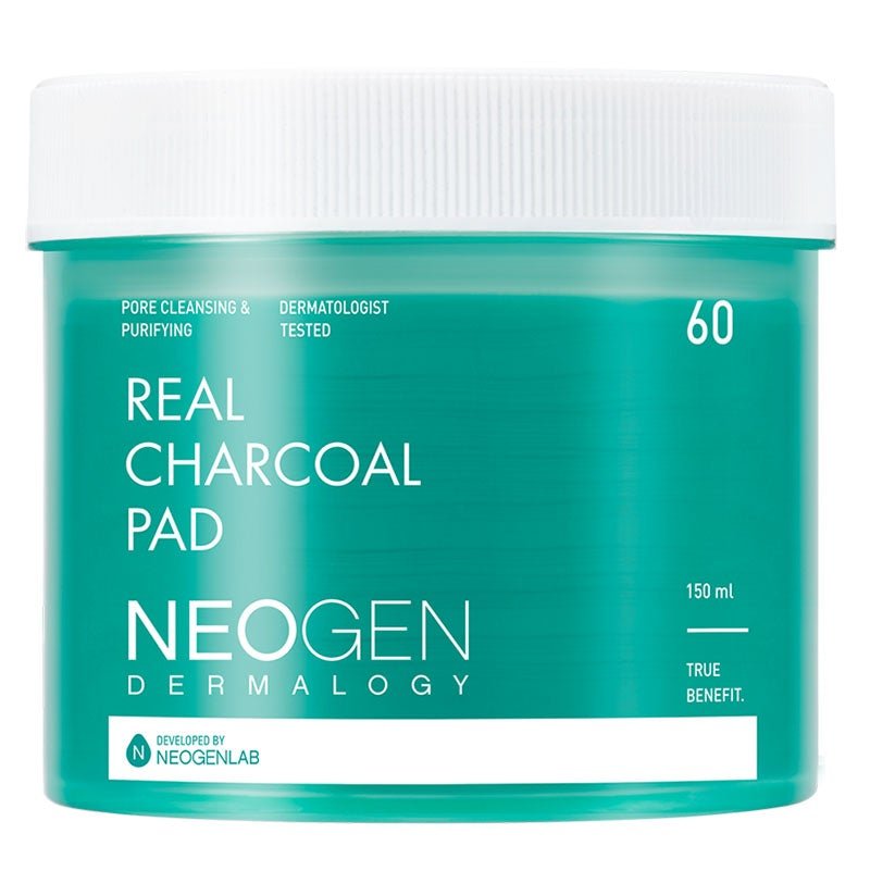 Neogen Real Natural Charcoal Facial Pads - Pack of 60