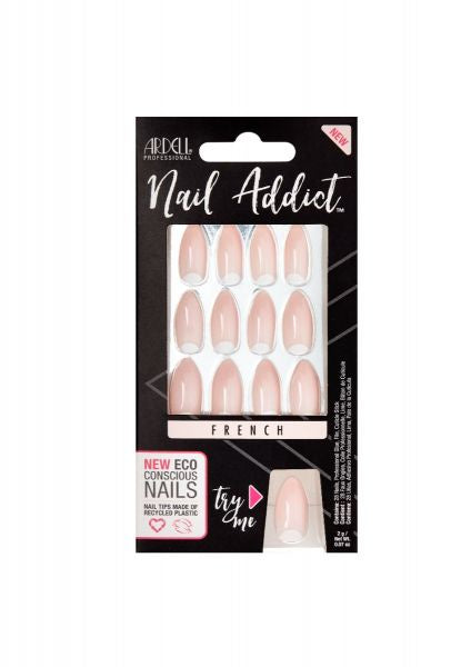 Ardell Eco-friendly Press-on French Moon Nails for Nail Addicts #67211