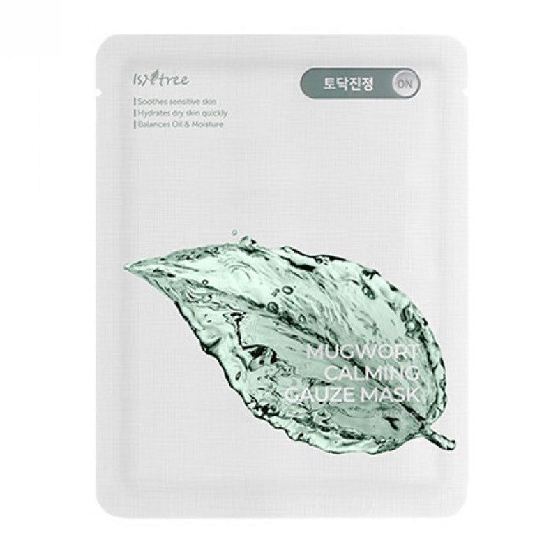 Isntree Natural Mugwort-infused Calming Gauze Facial Mask - 23g