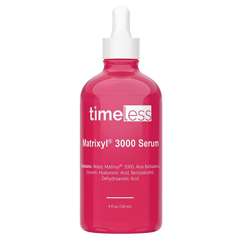 Timeless Anti - Aging Matrixyl 3000 Serum with Added Hyaluronic Acid, 4 Ounce (120 Milliliter) Bottle