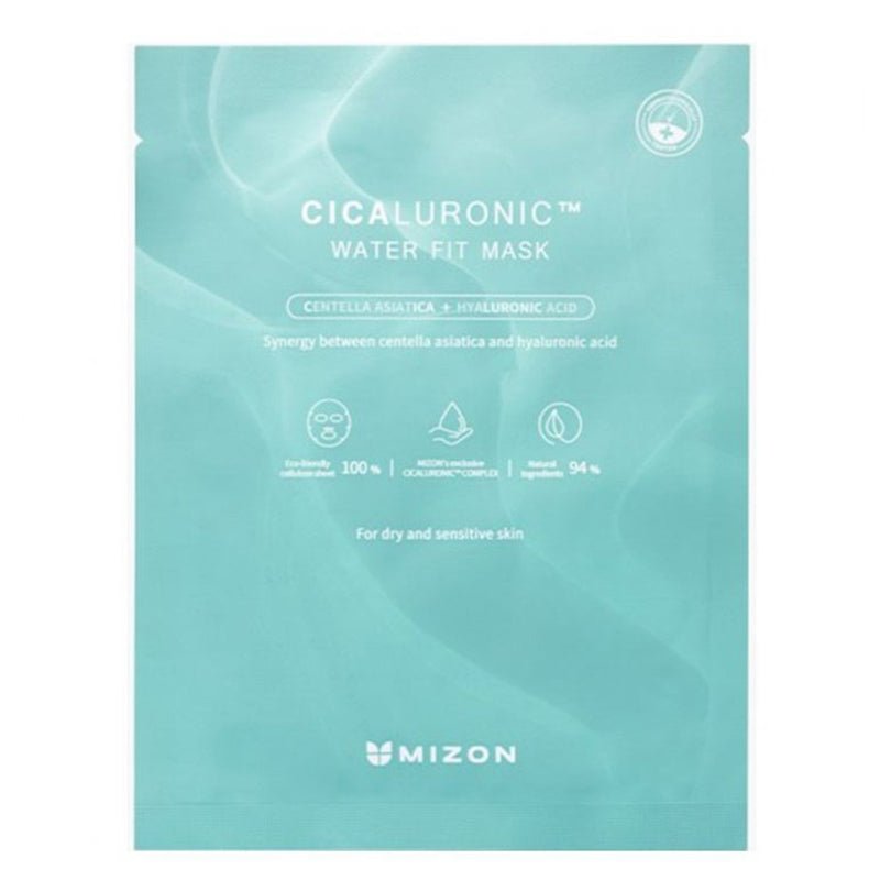 Mizon Cicaluronic Hydrating Water - Soothing Fit Facial Mask, 24g