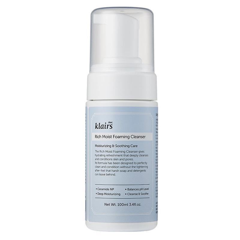 100ml Klairs Nourishing Moisturizing Foaming Facial Cleanser