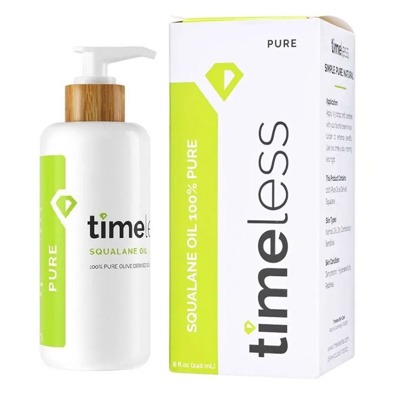 100% Pure 8oz (240ml) Olive-Derived Squalane Oil for Glowing Skin