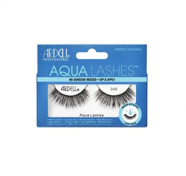 Ardell Water - Activated Strip Eyelashes, Model 348, One Pair (#56869)