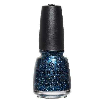 China Glaze Nail Lacquer - Star Hopping (Midnight Blue Holographic Glitter Polish), 0.5 oz #82700