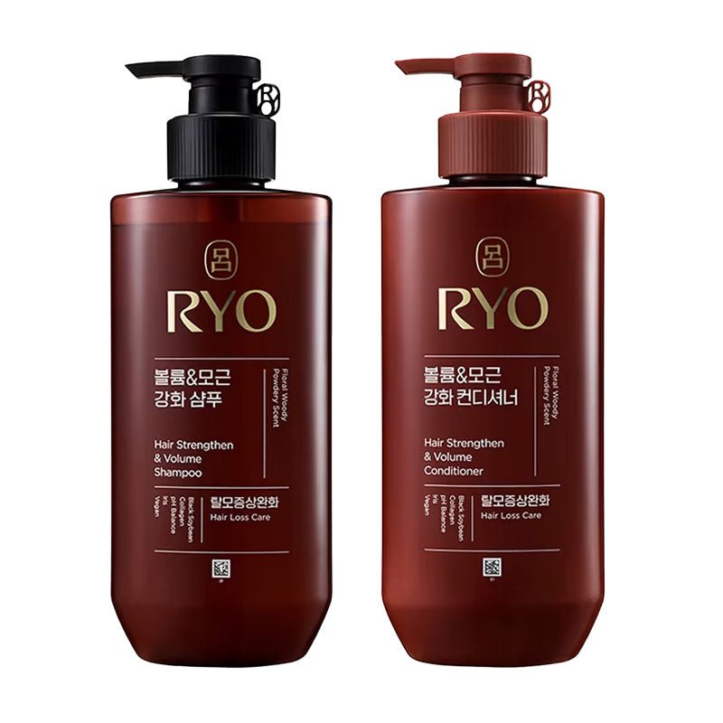 Ryo Brand Hair Strengthening and Volumizing Shampoo or Conditioner with 592ml Capacity