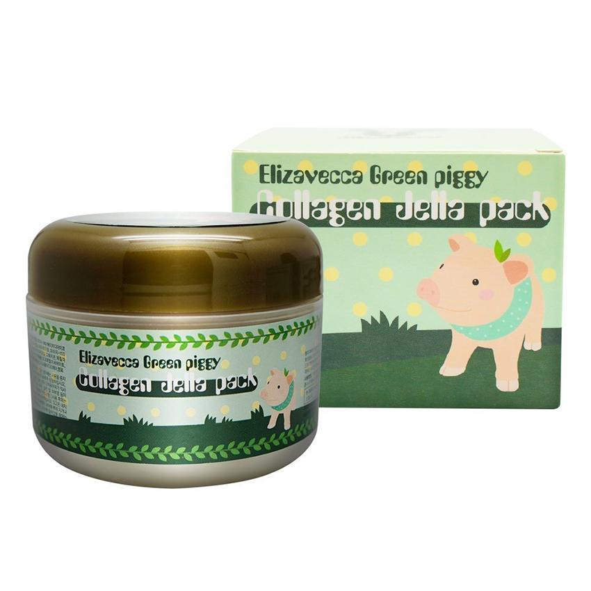 Elizavecca 100g Green Piggy Hydrating Collagen Jella Mask Pack