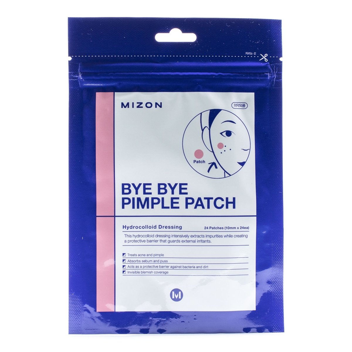 Mizon 24-Piece Hydrocolloid Bye-Bye Pimple Patches