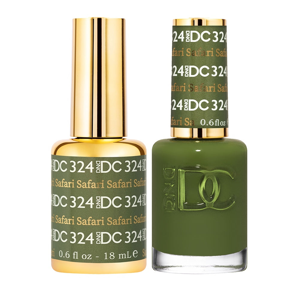 DND DC DUO Safari Glitter Metallic Gel, 0.5 oz, #324
