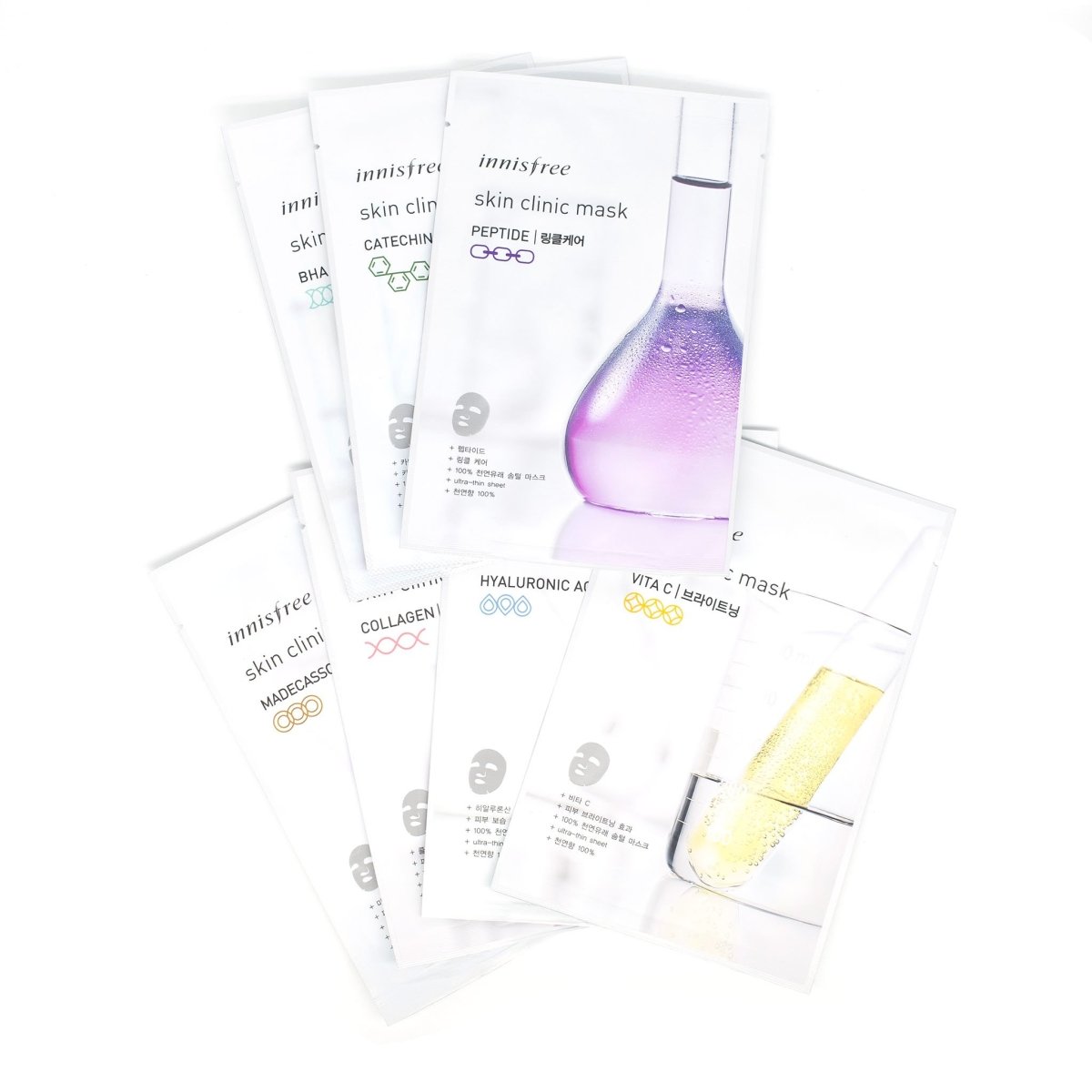 Incredible Innisfree Skin Clinic Natural Cotton Hydrating Mask Sheets (7 Types)
