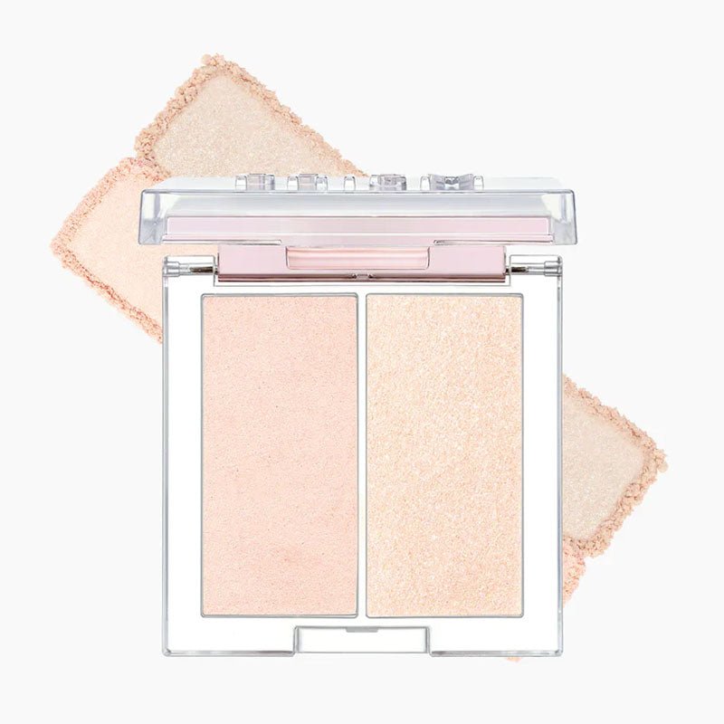 Clio Prism Dual Highlighter Set (2.8g x 2) - A Must - Have Makeup Product with Two Highlighter Options