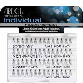 Ardell Knot-Free Combo Set of Individual False Eyelashes in Black #65063