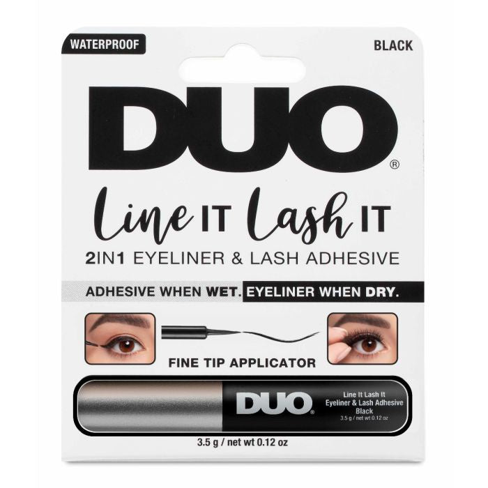 Ardell DUO Dual-Purpose Line It Lash It Dark Lash Adhesive and Eyeliner, 0.25 oz, Product #66949
