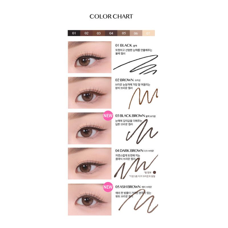 Sharp and Effortless Waterproof Pencil Eyeliner for Precise Eye Makeup