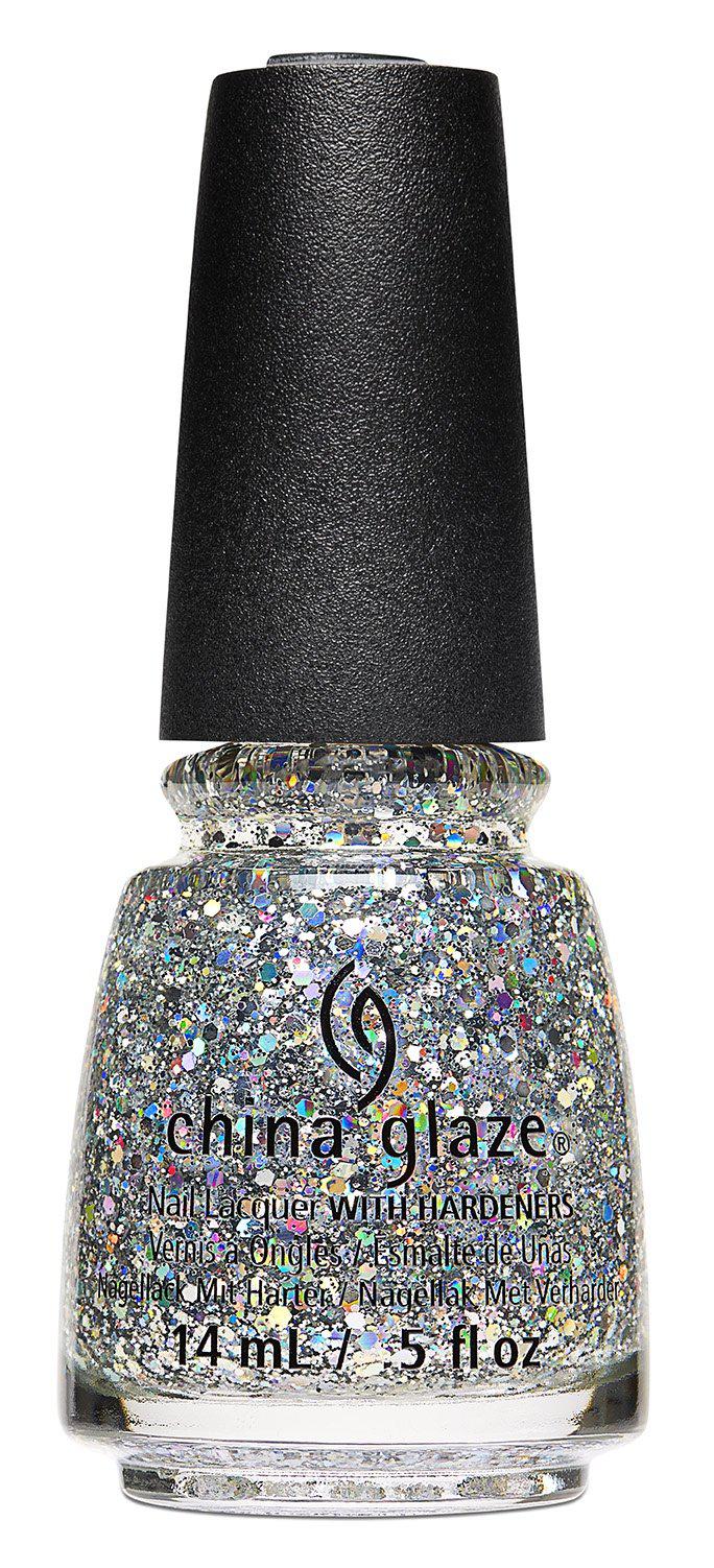 China Glaze Nail Lacquer - Disco Ball Drop Shimmering Nail Polish, 0.5 oz #84102