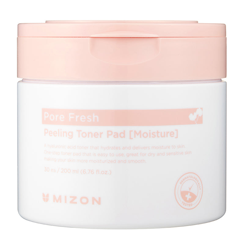 Mizon Hydrating Pore Fresh Peeling Toner Pad Set with 30 Individual Pads