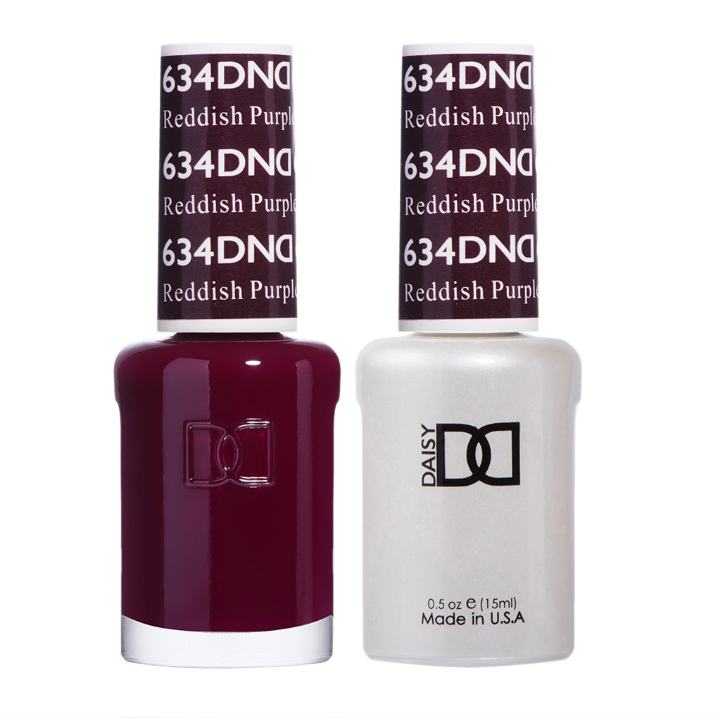 DND Duo: Stunning Reddish Purple Gel & Lacquer Set #634