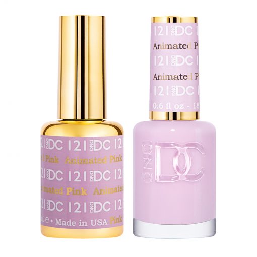 DND DC Gel Polish and Nail Lacquer Duo in Vibrant Animated Pink Color #121