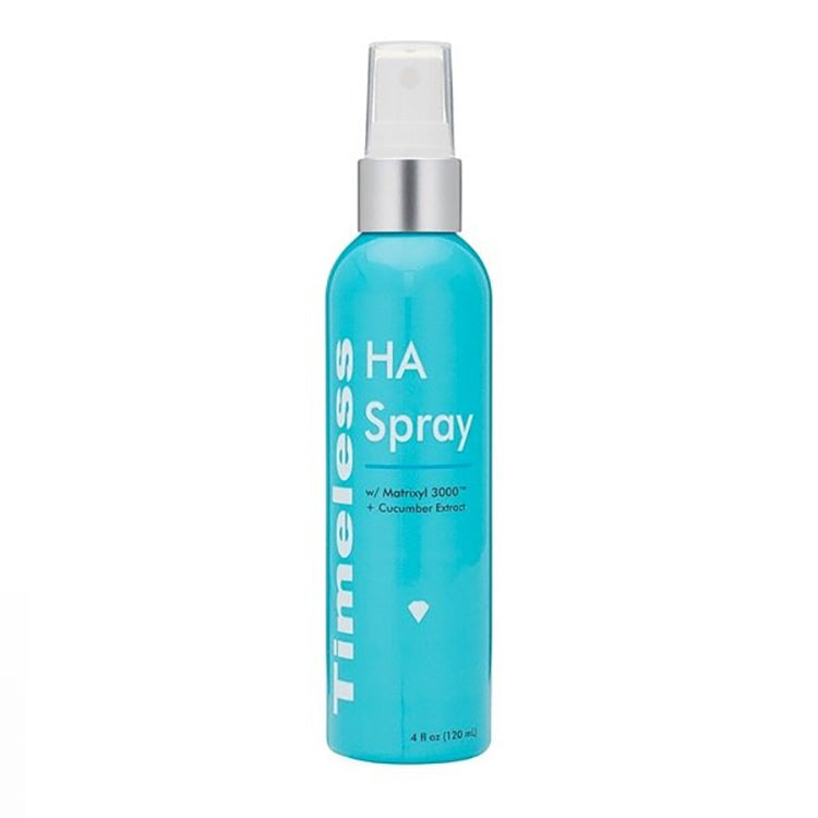 Timeless Hydrating HA Matrixyl 3000 Cucumber Facial and Body Spray - 4 Ounce (120 Milliliter) Bottle