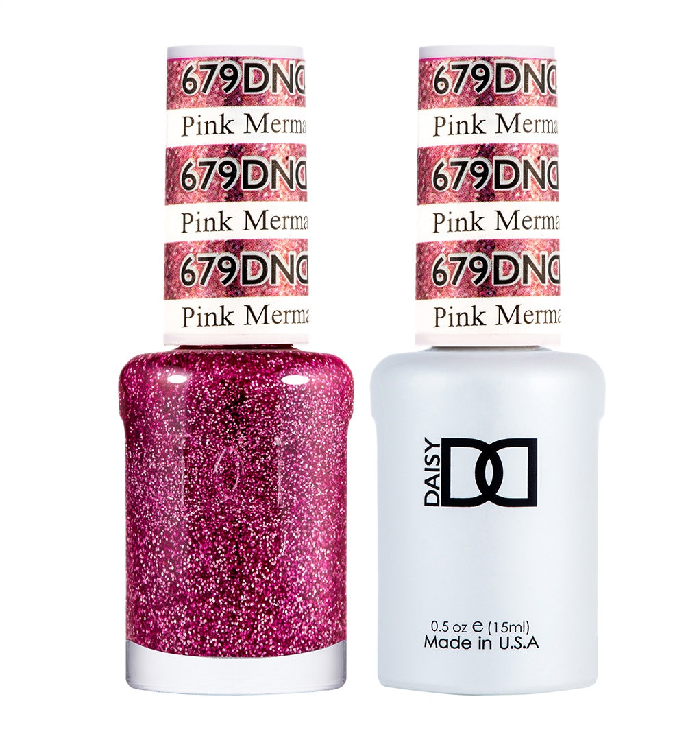 DND Duo Pink Mermaid Gel Polish & Lacquer Set #679