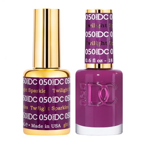 DND DC Gel Polish Duo: Enchanting Twilight Sparkles #050