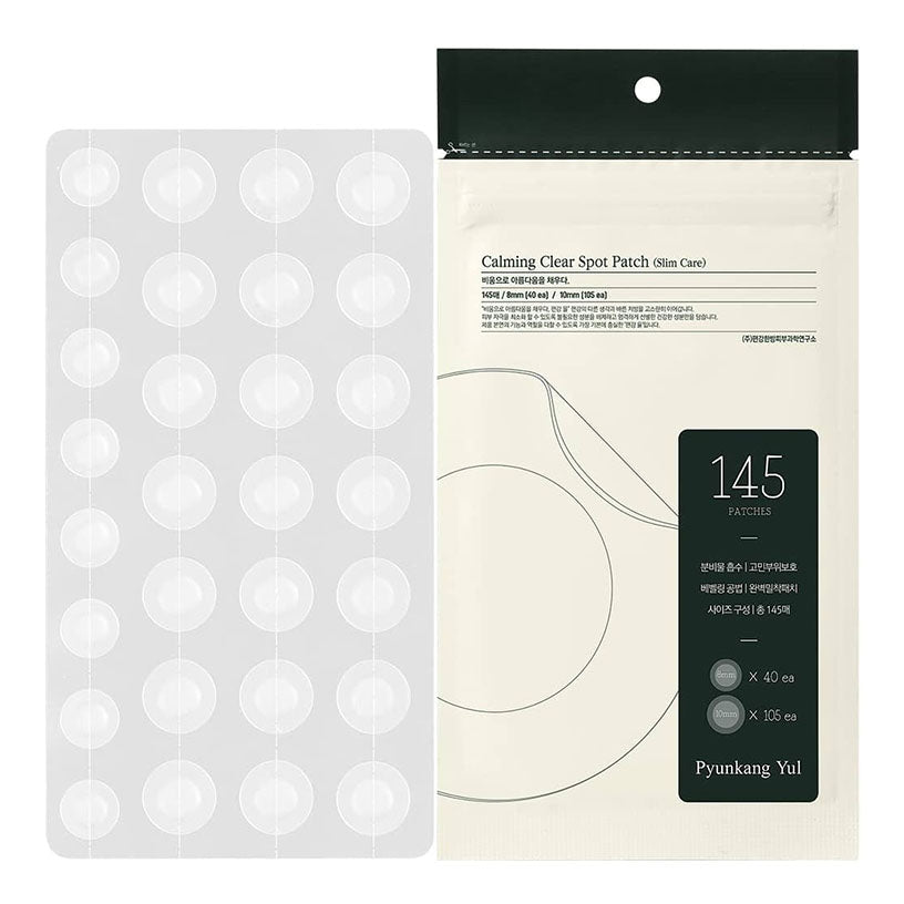Pyunkang Yul Acne Treatment Calming Clear Spot Patch (Slim Care) - Pack of 145 Patches (40 Pieces of 8mm and 105 Pieces of 10mm)