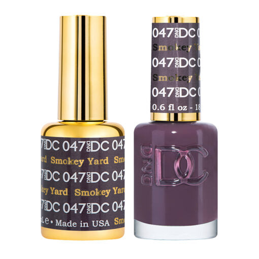 DND DC Gel Polish Duo - Stylish Smokey Yard Gel & Lacquer Set #047