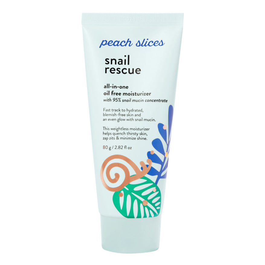 Peach Slices 80g Snail Rescue Non-Greasy Moisturizing Cream for Skin Hydration