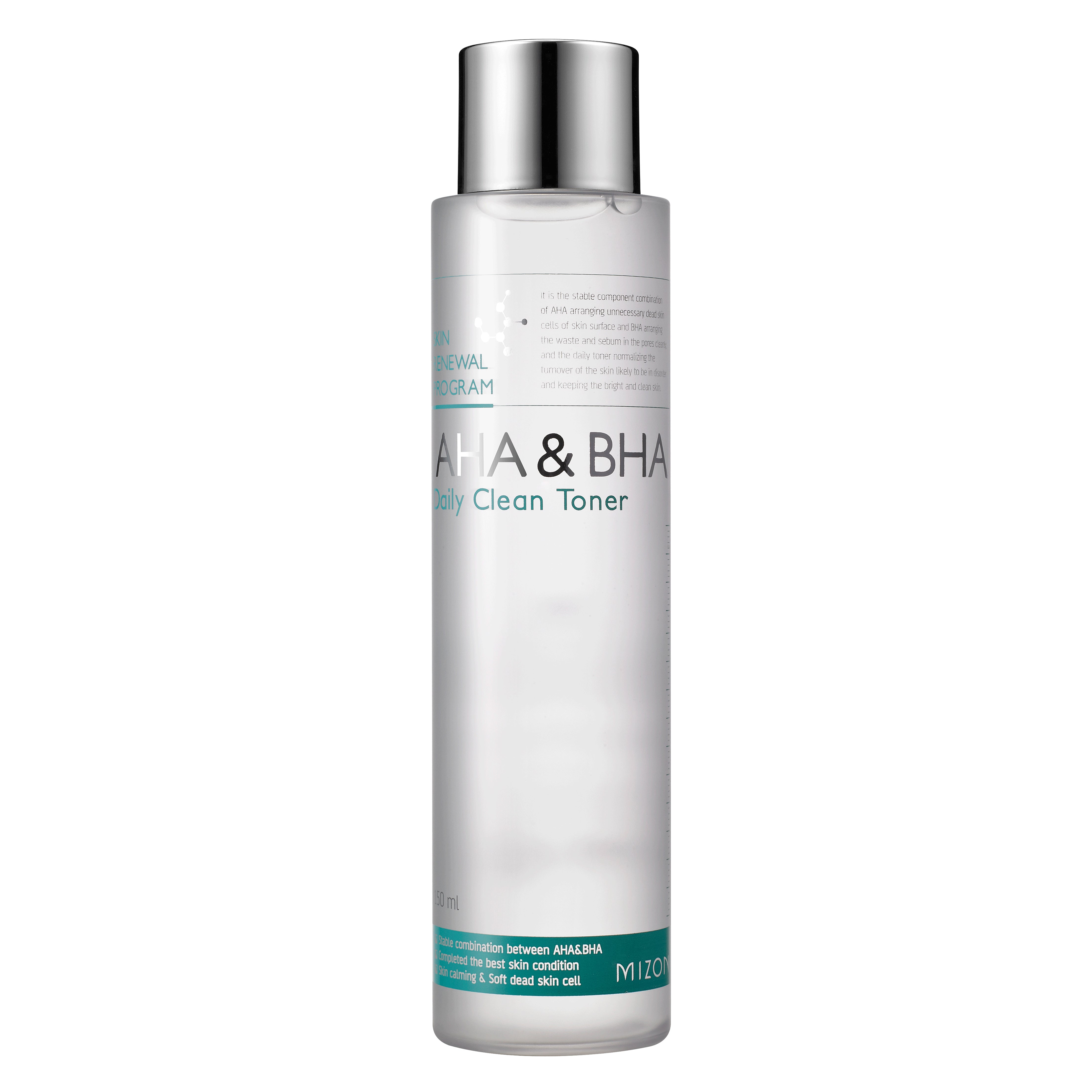 150ml Mizon Daily Exfoliating AHA & BHA Facial Toner for Skin Tone Improvement