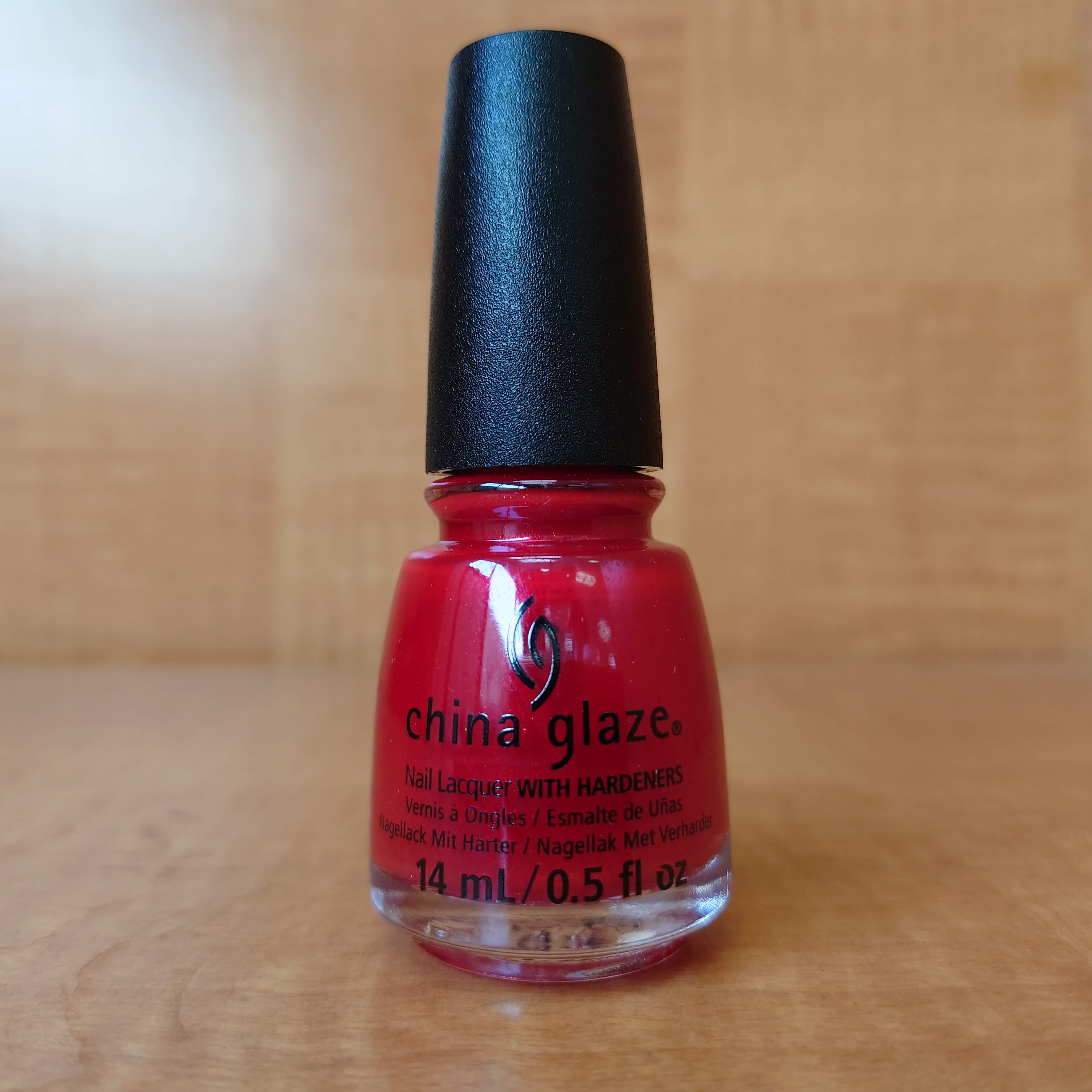 China Glaze Branded Nail Lacquer in Santa Monica Claus Color, 0.5 Ounce Bottle #84912