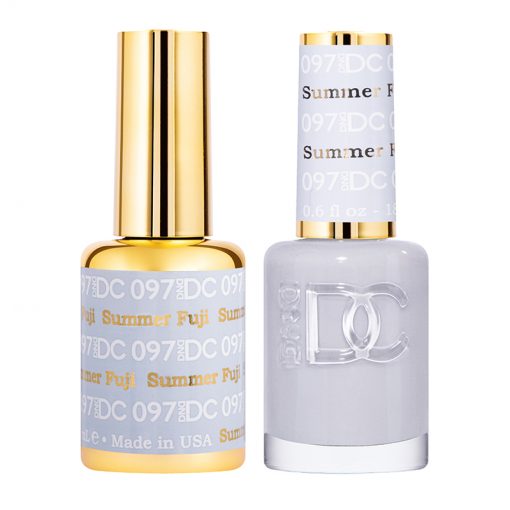 DND DC Professional Summer Fuji #097 Gel Polish and Lacquer Duo Set