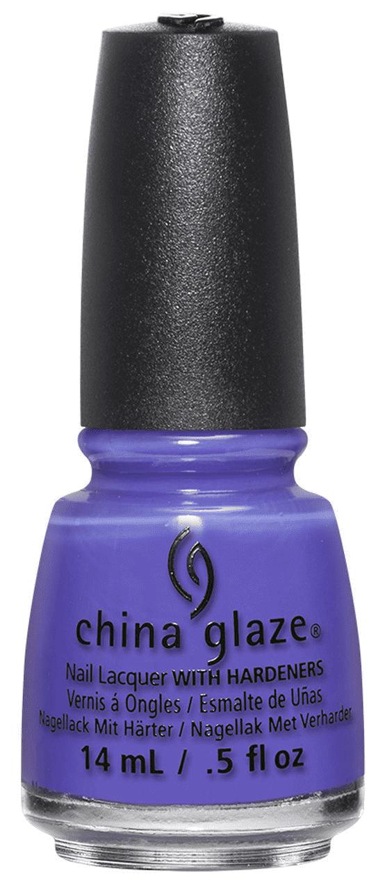China Glaze Neon Indigo Creme Lacquer - 'I Got A Blue Attitude' 0.5 oz #83549